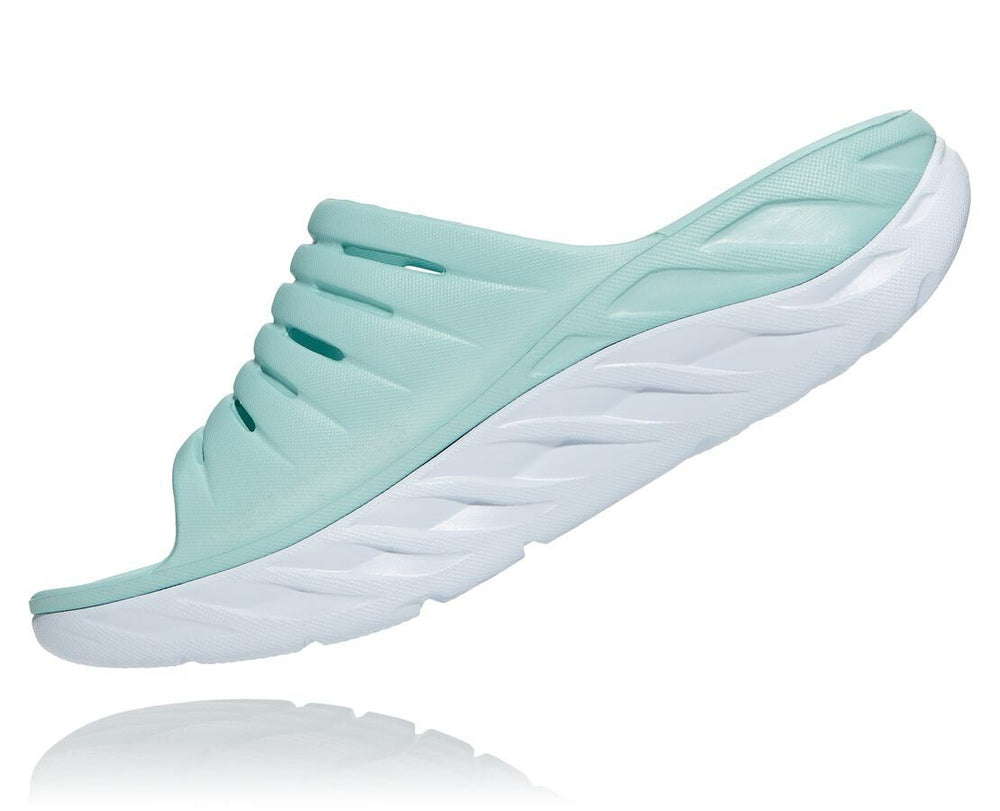 Women's ORA Recovery Slide Eggshell Blue / White