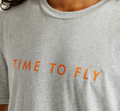 Men's Brand Tee Heather Grey / Persimmon Orange