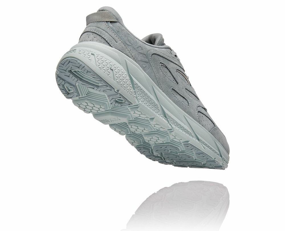 All Gender Clifton L Suede Grey Mist / Misty Blue