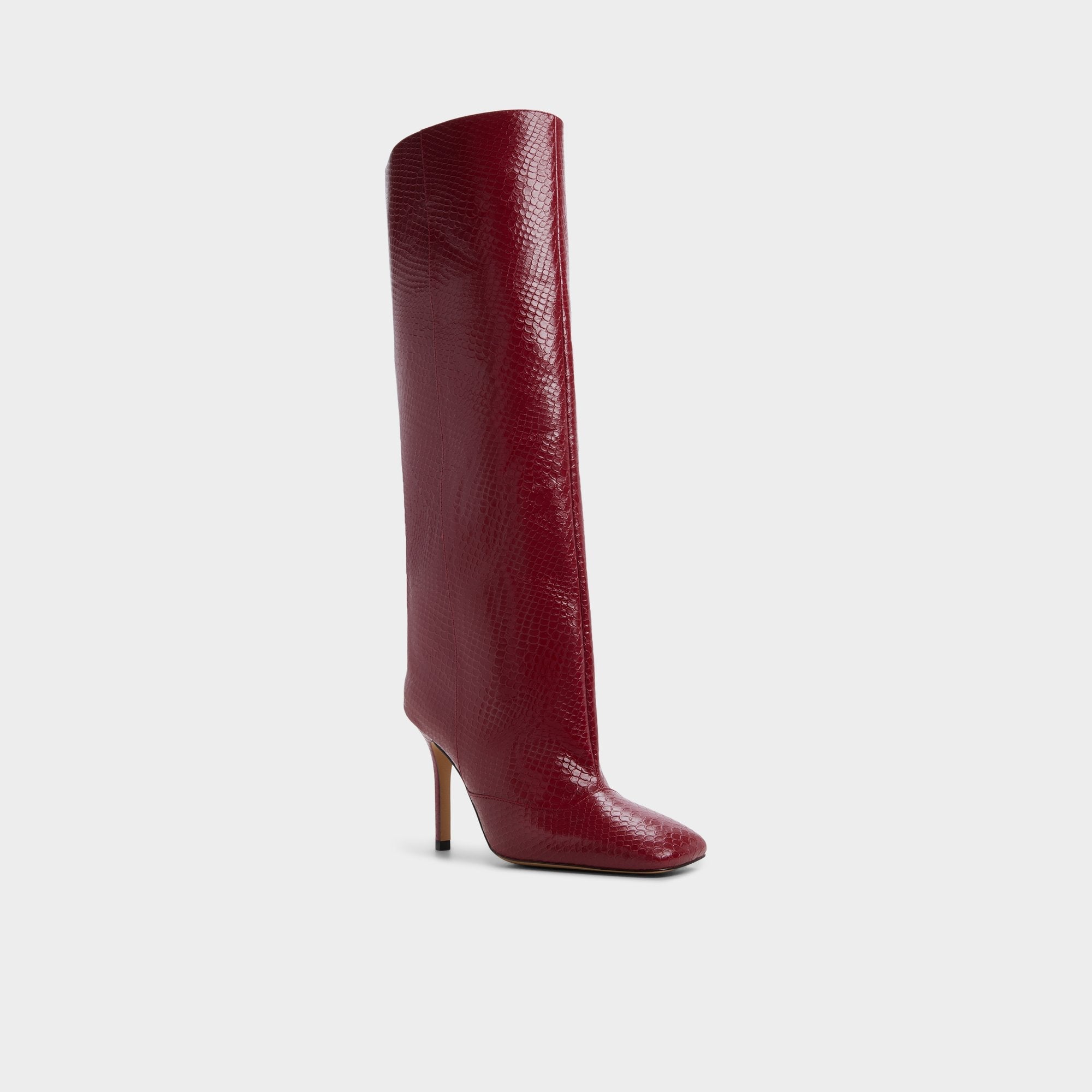 Aldo Aleena in Dark Red - Knee-high boot, Stiletto heel Dark red